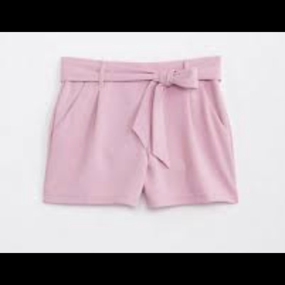 Loft Tie waist stretch pull on shorts NWT